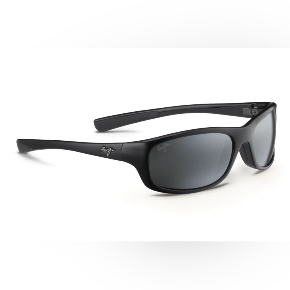 MAUI JIM KIPAHULU 279 UNISEX SUNGLASSES- GLOSS BLACK 59-19-120